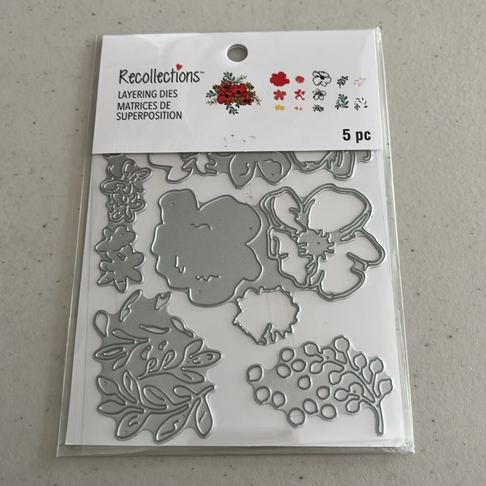 Floral Crafting Set. Layering flower dies. By recollection